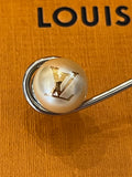 Pre Loved  Louis Vuitton Gold Tone & Faux Pearl Earrings **reserved**