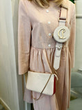 Pre Loved Christian Louboutin Loubila Crossbody Bag in Pale Blush - excellent