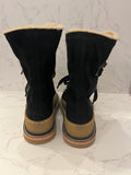 Pre Loved Salvatore Ferragamo Sheepskin Boots U.K. 5.5 narrow fitting, fits U.K. 5 (New)