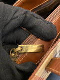 Burberry Small Haymarket Coated Canvas Check Tote