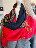 Chanel Vintage Chain Silk Scarf