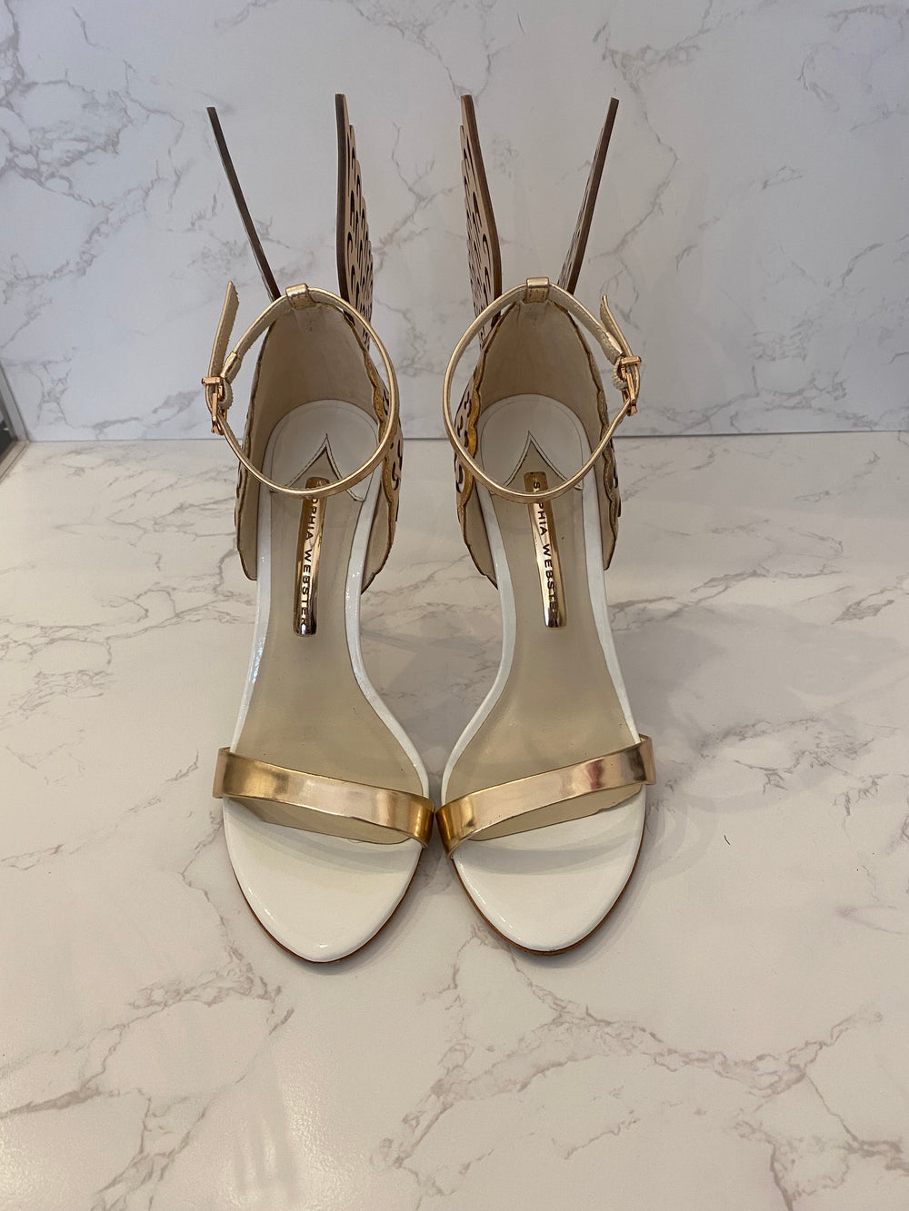 Pre Loved Sophia Webster Chiara butterfly Heels uk4