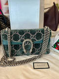 Gucci Dionysus GG velvet shoulder bag
