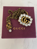 Pre Loved Gucci Marmont Crystal Necklace