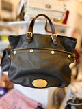 Pre Loved Mulberry Mitzy Hobo in Black Leather