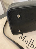 Pre Loved Mulberry Seaton in Black Grained Leather - EXCELLENT
