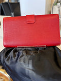Saint Laurent Classic Y Line Clutch in Red