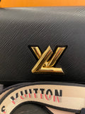 Louis Vuitton Twist MM in Black Epi Leather with Jacquard Bandouliere Strap