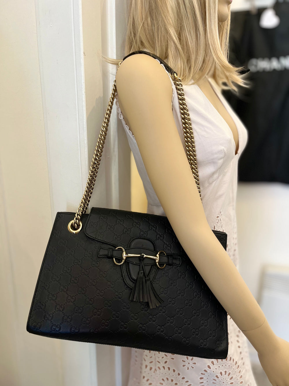 Pre Loved Gucci Emily Guccissima Tote Bag