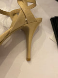 Pre Loved Yves Saint Laurent Nude Patent Tribute Heels uk3.5