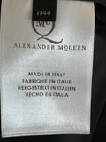 Pre Loved Alexander McQueen Black & Navy Peplum Top