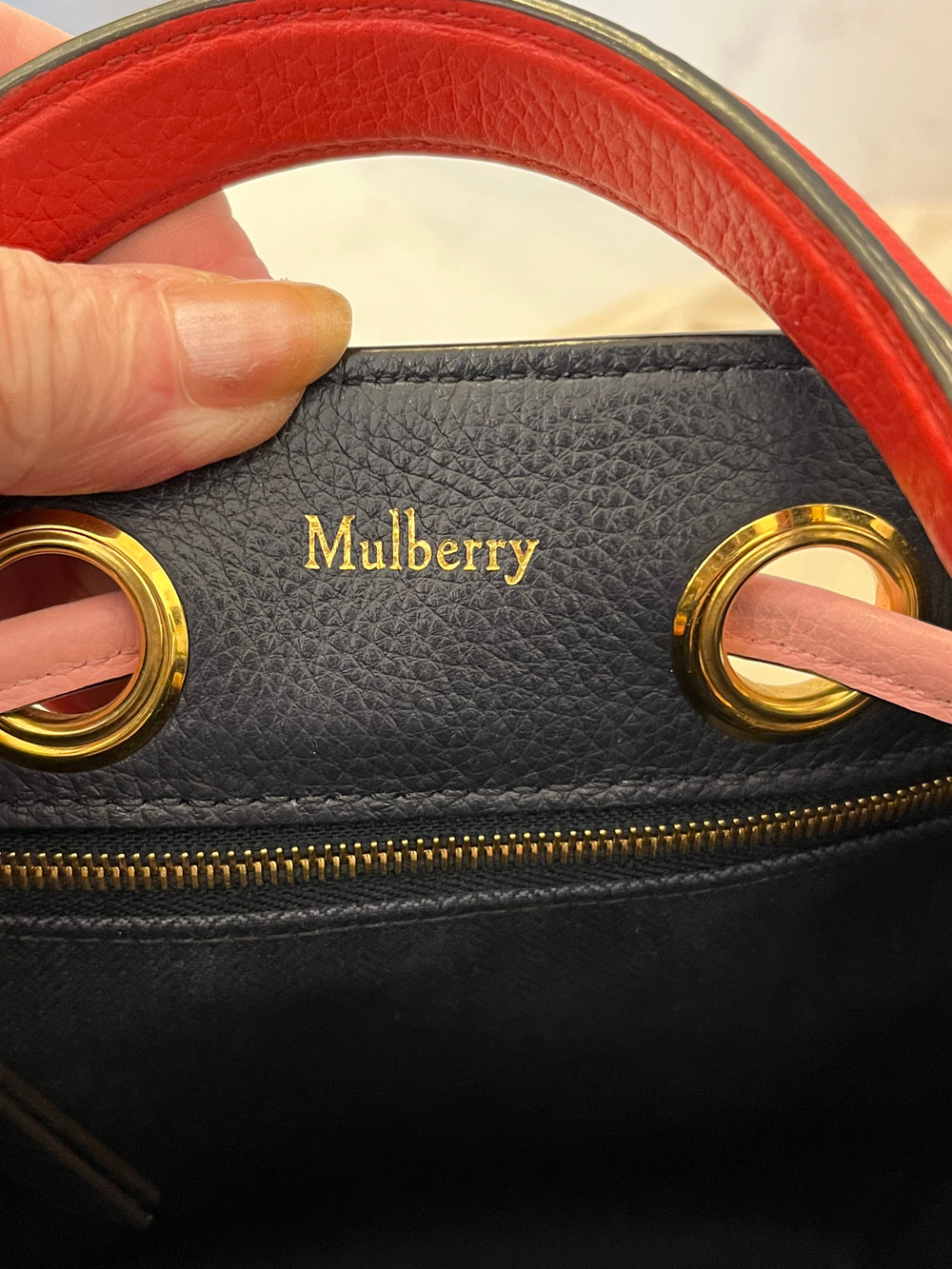 Pre Loved Mulberry Hampstead Mini in Pink with Coin Purse (excellent)