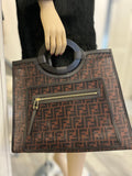 Pre Loved Fendi Runaway Tote in FF Zucca Mesh (excellent) **reserved**