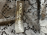 Pre Loved Dolce & Gabbana Black Lace Fitted Blouse size 38 uk6