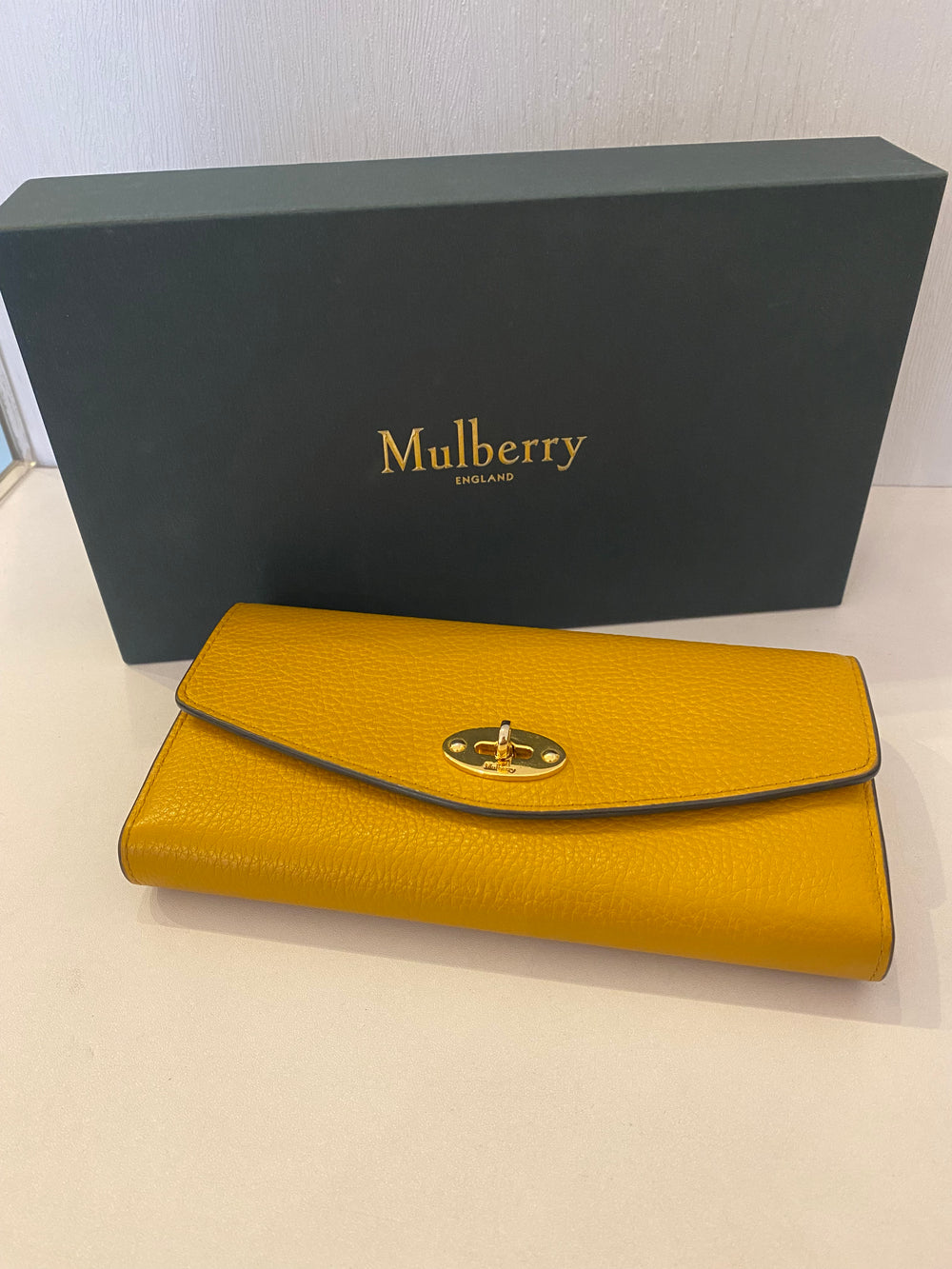 Mulberry Darley Wallet in Deep Amber (new)