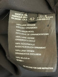 Pre Loved Prada Wool Coat Jewelled Accents size 42 UK10