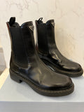 Pre loved Prada Black Leather Boots Size UK6