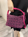 Pre Loved Loewe Cubi Bag in Pink & Purple