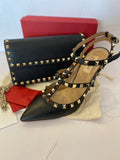 Pre loved Valentino Garavani Black Rockstud Heels uk6