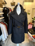 Pre Loved Prada Quilted Belted Coat UK 8