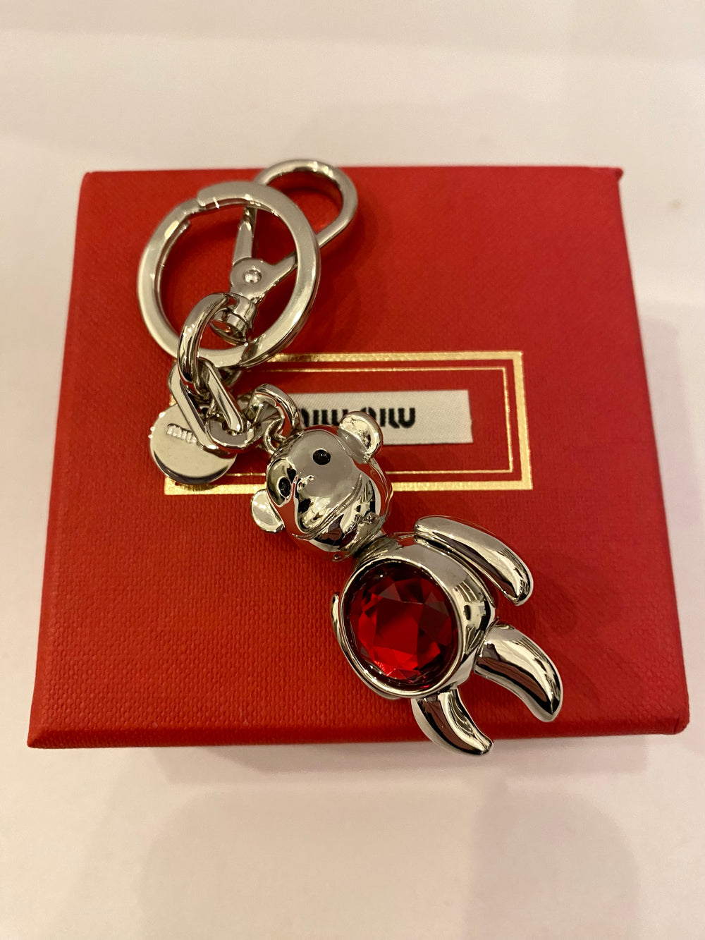 Preloved Miu Miu Monkey Jewel Key Ring/Bag Charm
