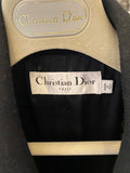 Pre Loved Christian Dior Black Wool Dress Coat  uk8 (Pristine)