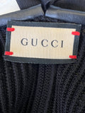 Gucci Leather Trimmed Black Beret (reserved)
