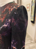 Pre Loved Alexander McQueen Feather Print Wool Dress uk12 (new)