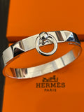 Hermes Collier de Chien Silver Bracelet