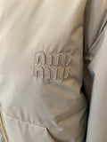 Miu Miu Stone Padded Zipped Jacket  IT 42 (UK 10) - NEW