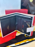 Pre Loved Salvatore Ferragamo Gancini two -tone leather wallet  (new)