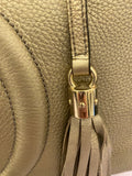 Pre Loved Gucci Soho Chain Shoulder Bag in Metallic Champagne Leather (excellent)