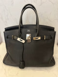 Pre Loved Hermes Birkin 35 in Black Togo Leather