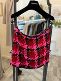Versace Medusa Pink Tweed Blazer Suit IT 40 UK 8-10