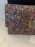 Pre Loved Anya Hindmarch “Valorie”  Glitter Clutch Bag (excellent)