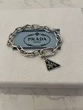 Pre Loved Prada Symbole Silver  Bracelet (New)