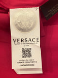 Pre Loved Versace Pink Reverse Sweetheart Safety Pin Dress size 42 uk10 (new)