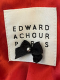 Edward Achour Red Boucle Coat (small)