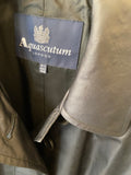 Pre Loved Aquascutum Trench Coat Black uk6 (fits uk8)