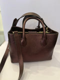 Pre Loved Aspinal of London Midi Tote in Metallic Grape (excellent)