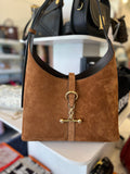 Pre loved Strathberry Kite Suede Hobo in tan suede , gold tone hardware, **reserved S**