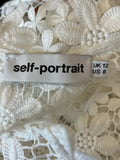 Self Portrait White Lace Blouse UK 12
