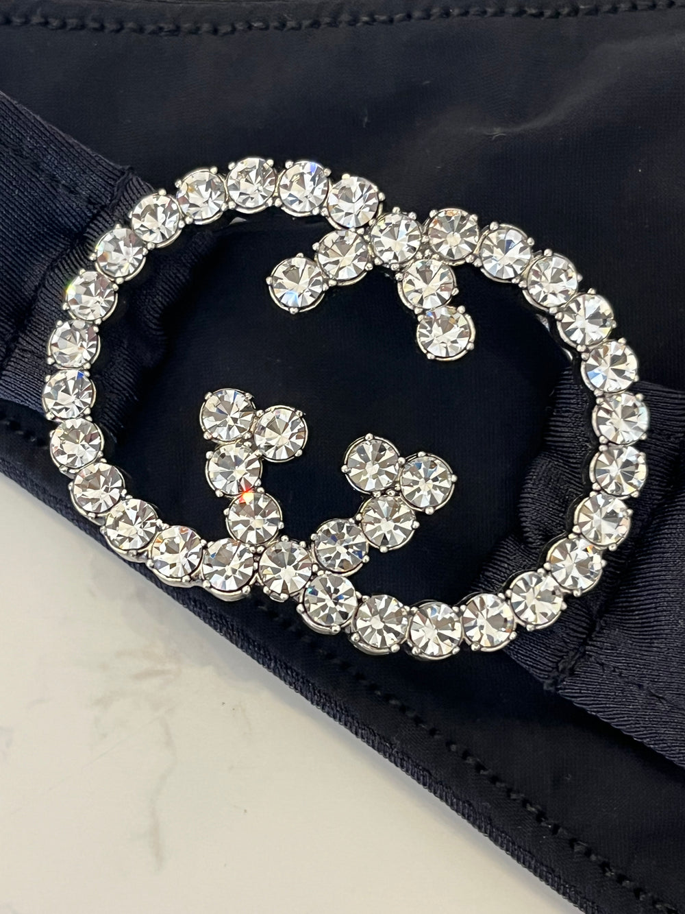 Pre Loved Gucci Bikini Crystal GG New with Tags