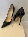 Pre Loved Jimmy Choo Anouk Black Patent Heels UK 4.5