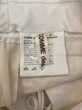 Pre Loved Comme des Garcons Cream High-Draw string Waist Trousers ukS