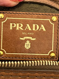 Pre Loved Prada Tan Leather Shoulder & Handbag
