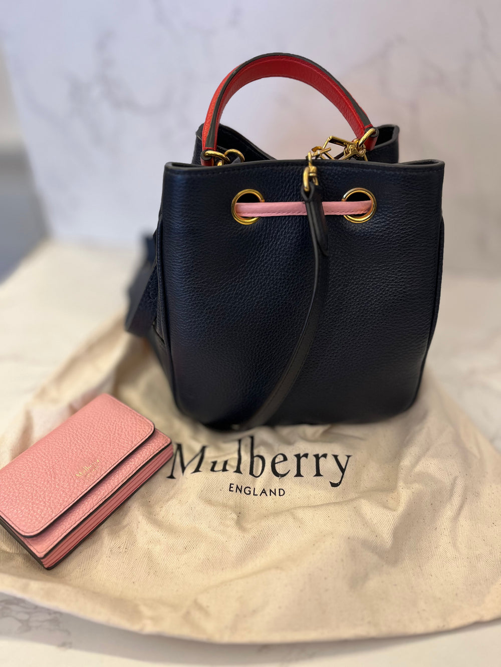 Pre Loved Mulberry Hampstead Mini in Pink with Coin Purse (excellent)