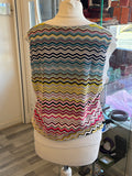 Pre Loved Missoni multi zig zag tank top IT46 UK14 (excellent)