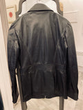 Pre Loved Dolce & Gabbana Black Leather Jacket UK 8