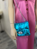 Preloved Mulberry Little Softie in MetallicTeal (excellent)